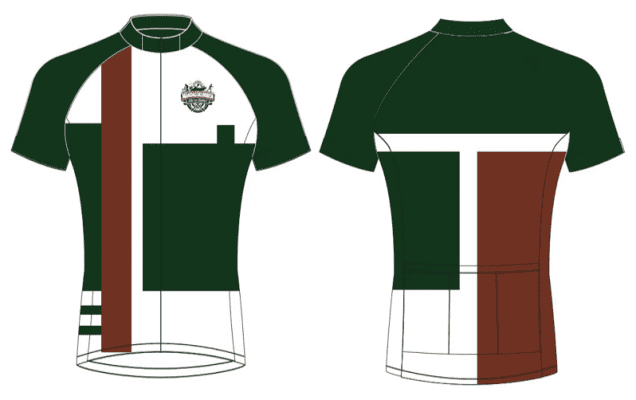 Mandagsklubben treningsdrakt forside og bakside