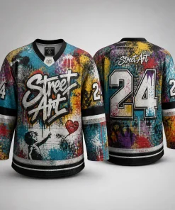 Hockeydrakt med Street Art design