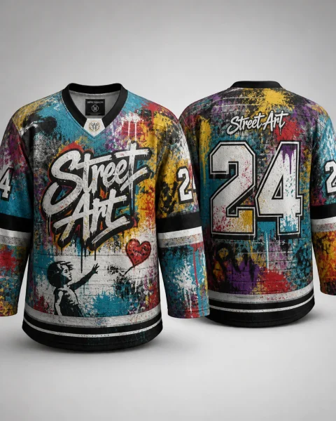 Hockeydrakt med Street Art design