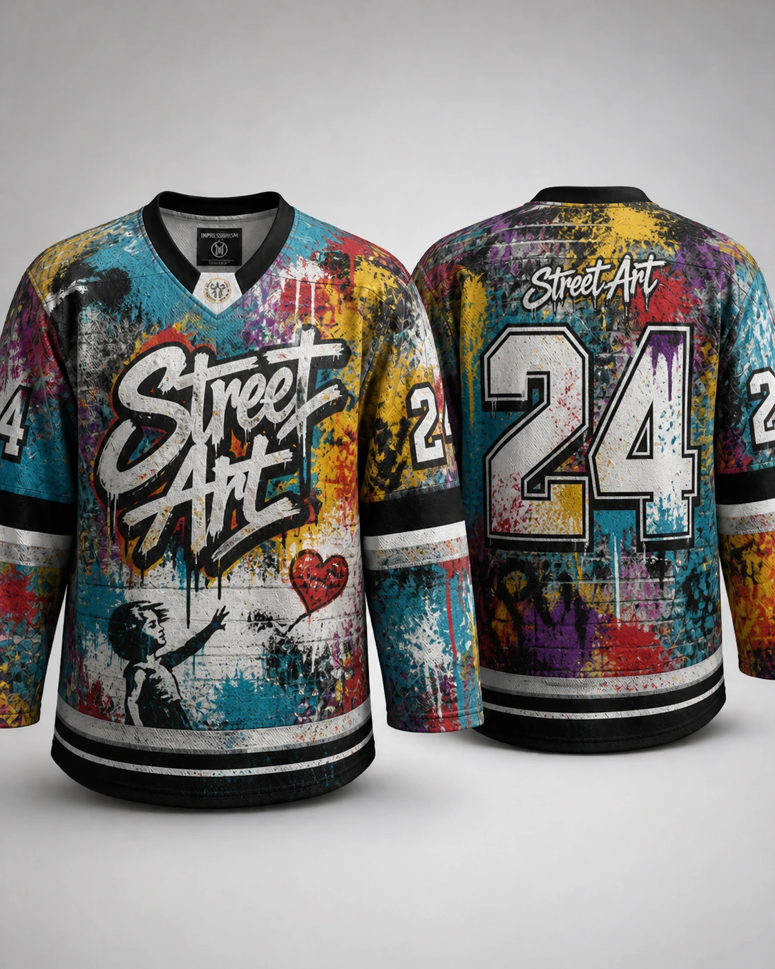 Hockeydrakt med Street Art design