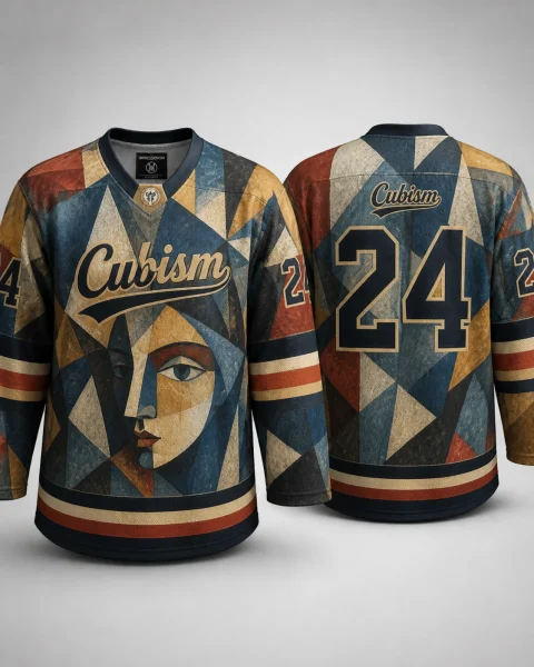 Hockeydrakt med Kubismedesign