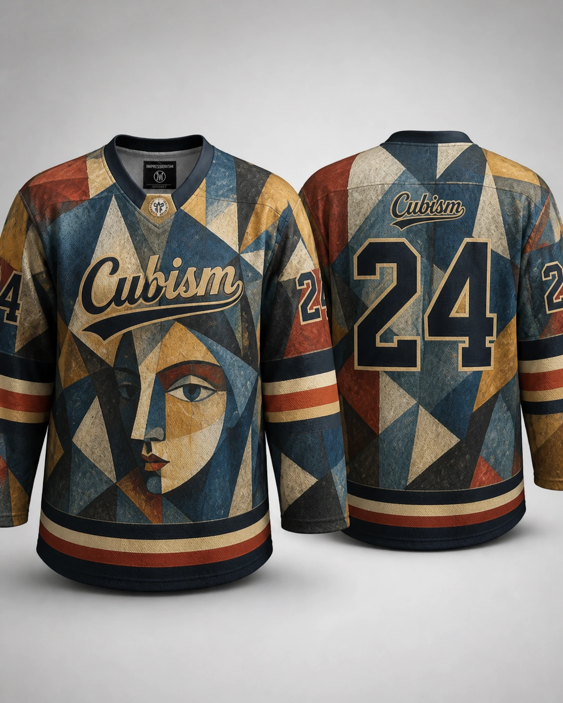 Hockeydrakt med Kubismedesign