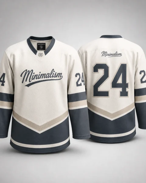 Hockeydrakt med minimalismdesign