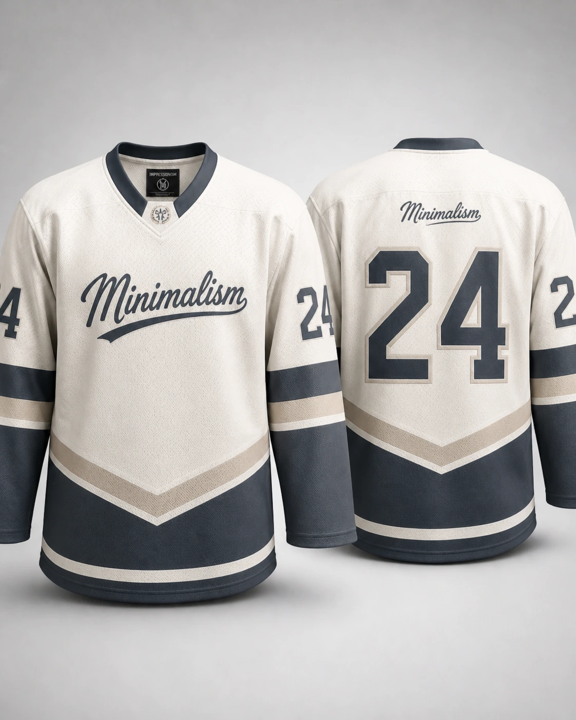 Hockeydrakt med minimalismdesign