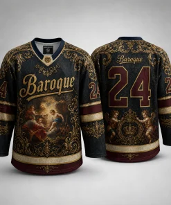 Hockeydrakt med barokk design