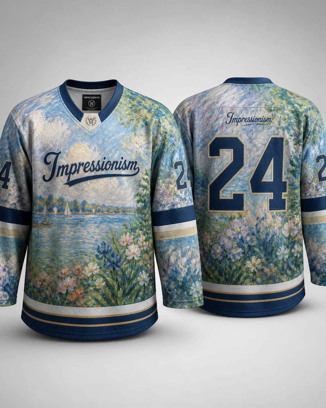 Hockeydrakt med Impressionism design