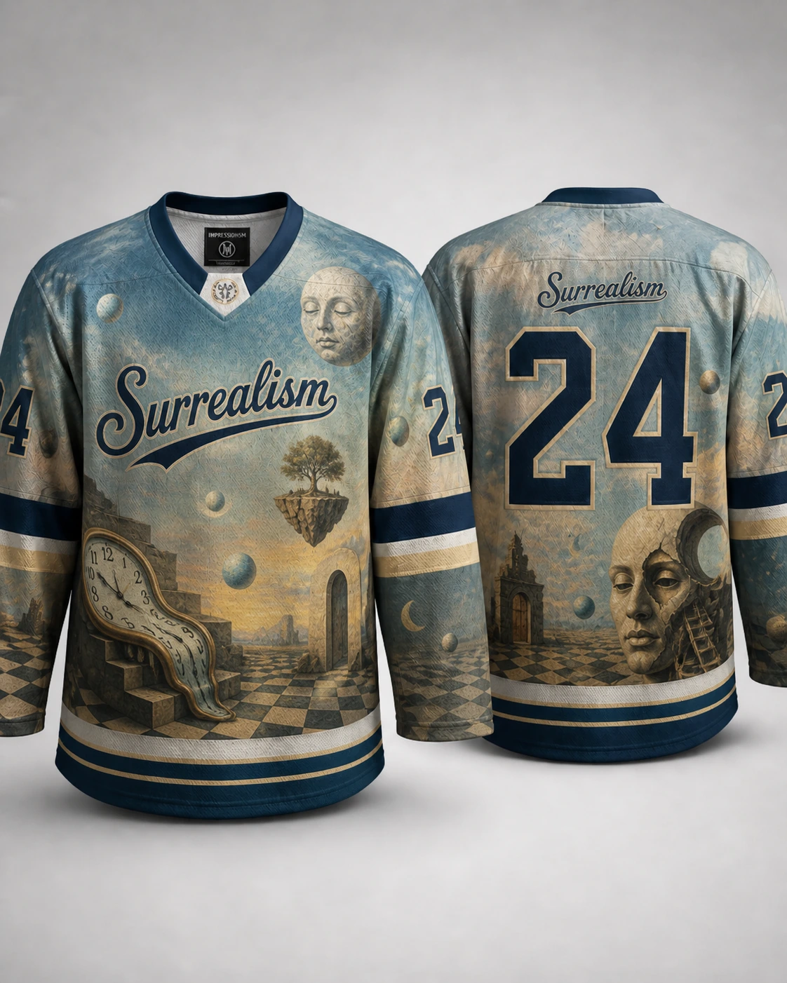 Hockeydrakt med  Surrealismdesign