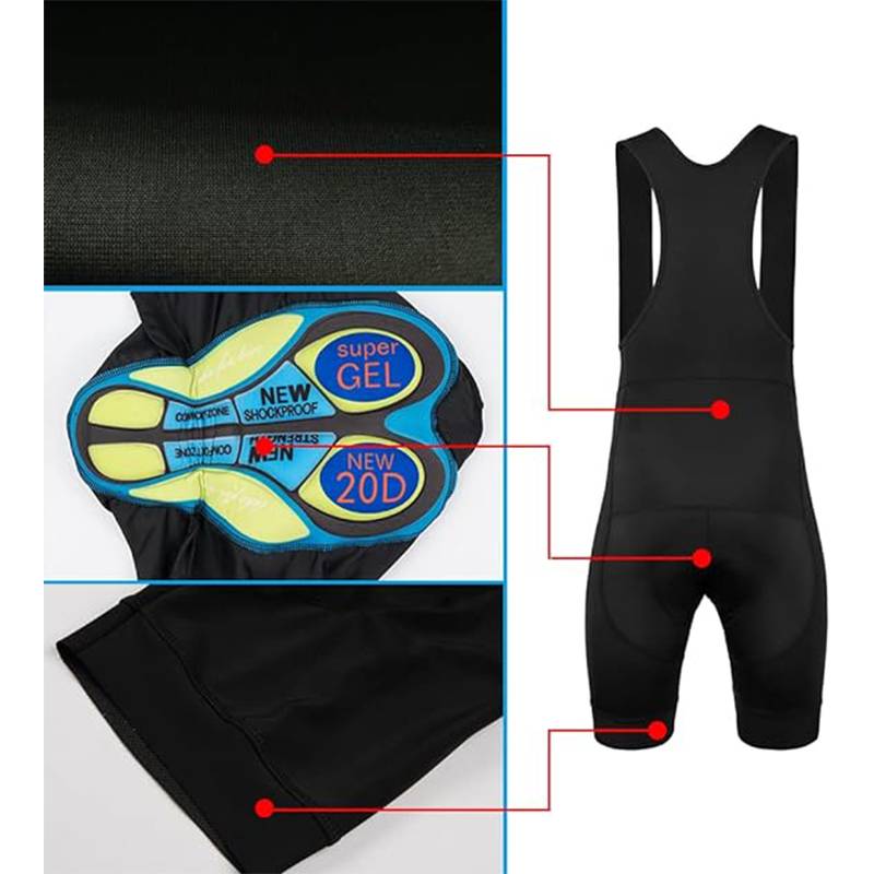 BIB sykkelshorts med padding sykkelshorts med lomme BIB sykkelshorts med padding - Bilde 4