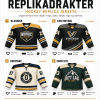 Replikadrakt hockey med eget design, logo, navn og nummer