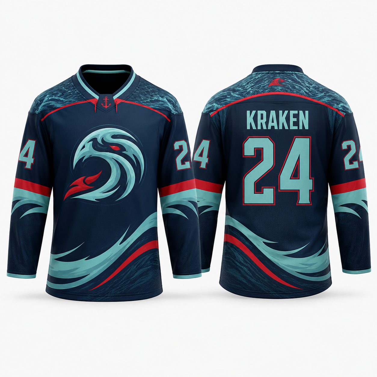 Replikadrakt hockey | Supporterdrakt med eget design 2026 Norsk hockeyjersey Replikadrakt hockey | Supporterdrakt med eget design 2026 - Bilde 13