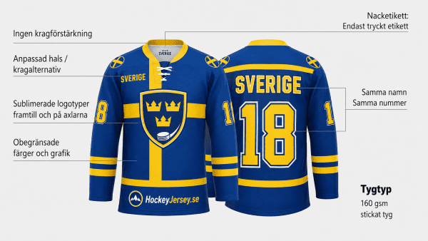Svensk hockeyjersey