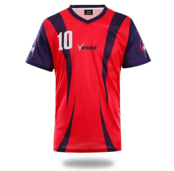 Custom Simple Red Soccer Jersey