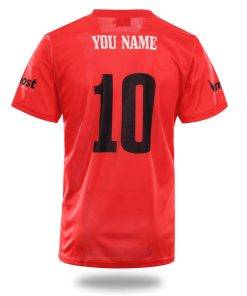 Custom White Red Soccer Jersey - Bilde 2