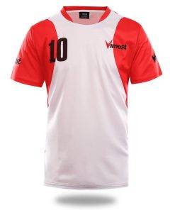 Custom White Red Soccer Jersey