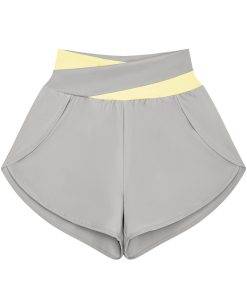 Yogashorts for dame med paneldesign