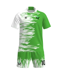 Fotballsett med grafisk trykk – trøye og shorts